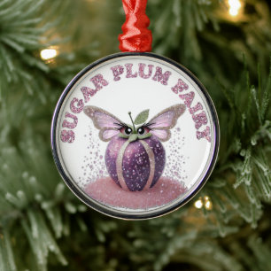 A Sugar Plum Fairy Metal Tree Decoration