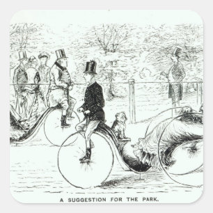 A Suggestion for the Park', 1879 Square Sticker