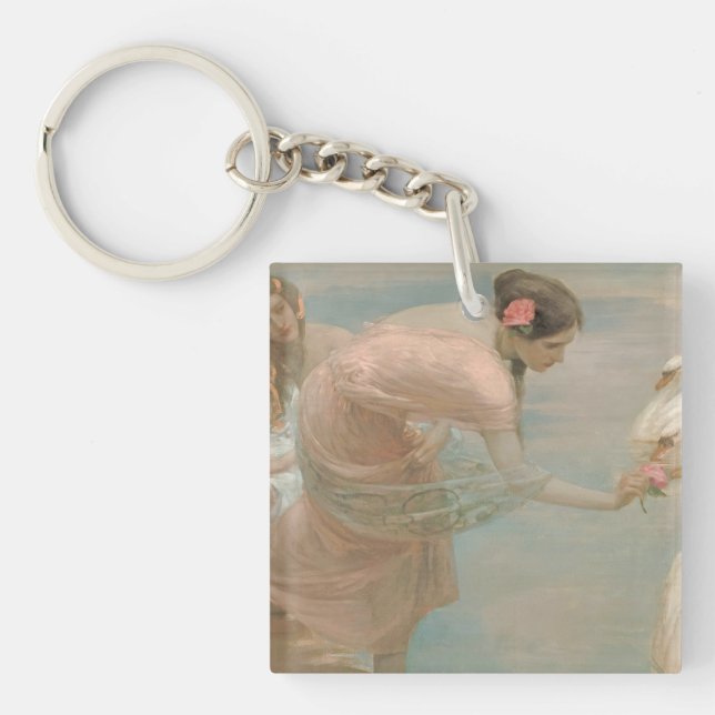 A Summer Morning by Rupert Bunny (1897) Key Ring (Front)