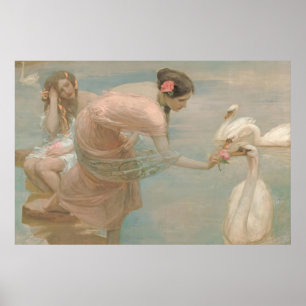 A Summer Morning by Rupert Bunny (1897) Poster