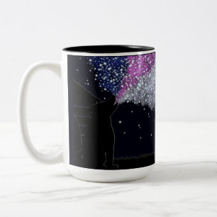 A Summer Night with Sirius Two-Tone Coffee Mug