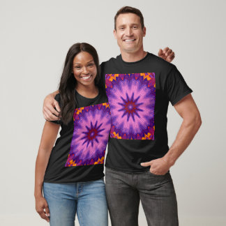 A Summer Pansy 3 Bohemian Abstract Floral Graphic  T-Shirt