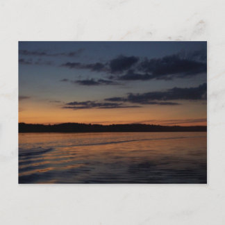 A Summer Sunset on a Lake in Northern Wisconsin Postcard