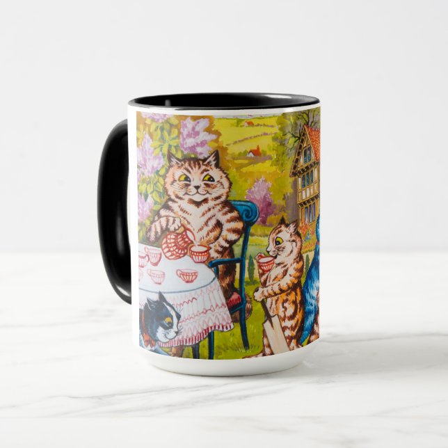 A Summer Tea Party by Louis Wain Mug (Front Left)