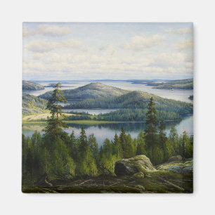 A Summer's Day on Lake Paijanne, Waenerberg Magnet