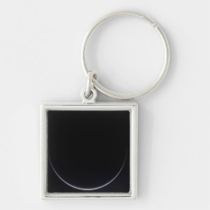 A sun-illuminated crescent of Earth Key Ring