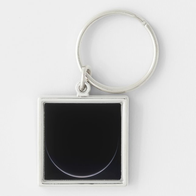 A sun-illuminated crescent of Earth Key Ring (Front)