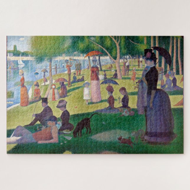 A Sunday Afternoon at La Grande Jatte, Seurat Jigsaw Puzzle (Horizontal)
