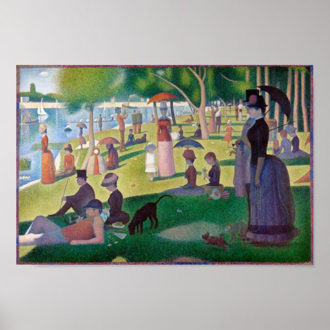 A Sunday Afternoon at La Grande Jatte, Seurat Poster (Front)