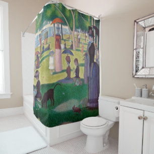 A Sunday Afternoon at La Grande Jatte, Seurat Shower Curtain