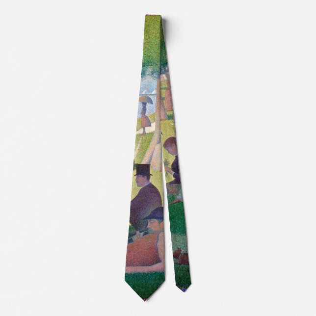 A Sunday Afternoon at La Grande Jatte, Seurat Tie (Front)