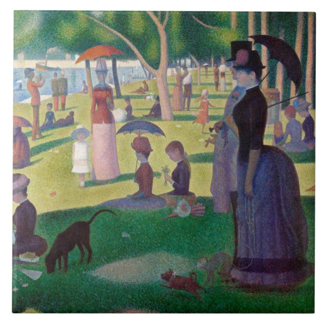 A Sunday Afternoon at La Grande Jatte, Seurat Tile (Front)