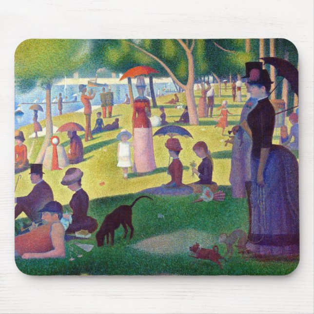 A Sunday Afternoon on La Grande Jatte by Seurat Mouse Mat (Front)