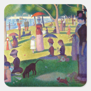 A Sunday Afternoon on La Grande Jatte by Seurat Square Sticker