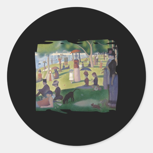 A Sunday Afternoon On La Grande Jatte Classic Round Sticker (Front)