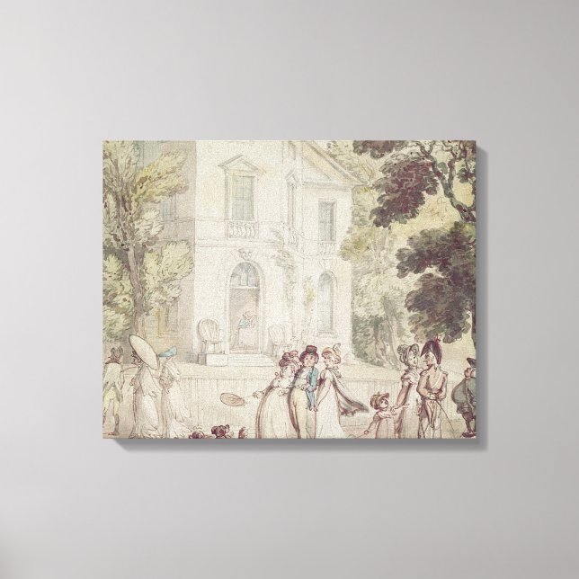 A Sunday Afternoon Promenade Canvas Print (Front)