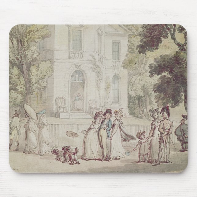 A Sunday Afternoon Promenade Mouse Mat (Front)