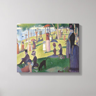 A Sunday on La Grande Jatte by Georges Seurat Canvas Print