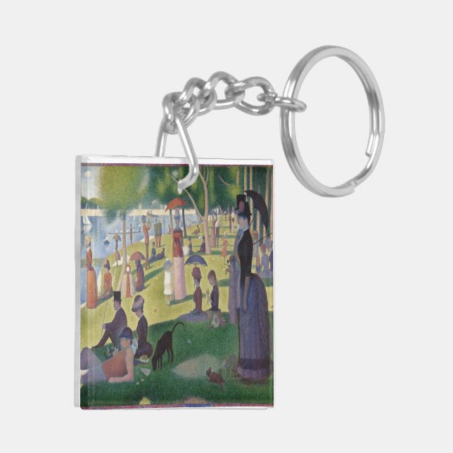 A Sunday on La Grande Jatte by Georges Seurat Key Ring (Back Left)