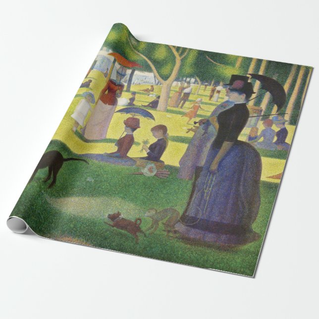 A Sunday on La Grande Jatte by Georges Seurat Wrapping Paper (Unrolled)