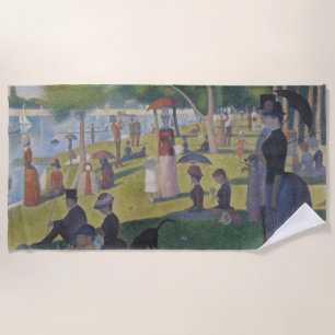 A Sunday on La Grande Jatte, Georges Seurat 1884 Beach Towel