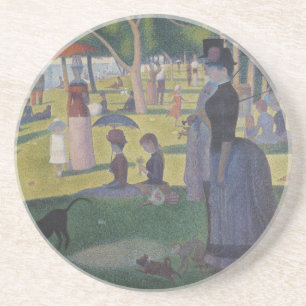 A Sunday on La Grande Jatte, Georges Seurat 1884 Coaster