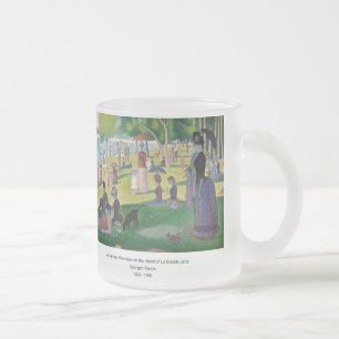 A Sunday on La Grande Jatte, Georges Seurat, 1884 Frosted Glass Coffee Mug