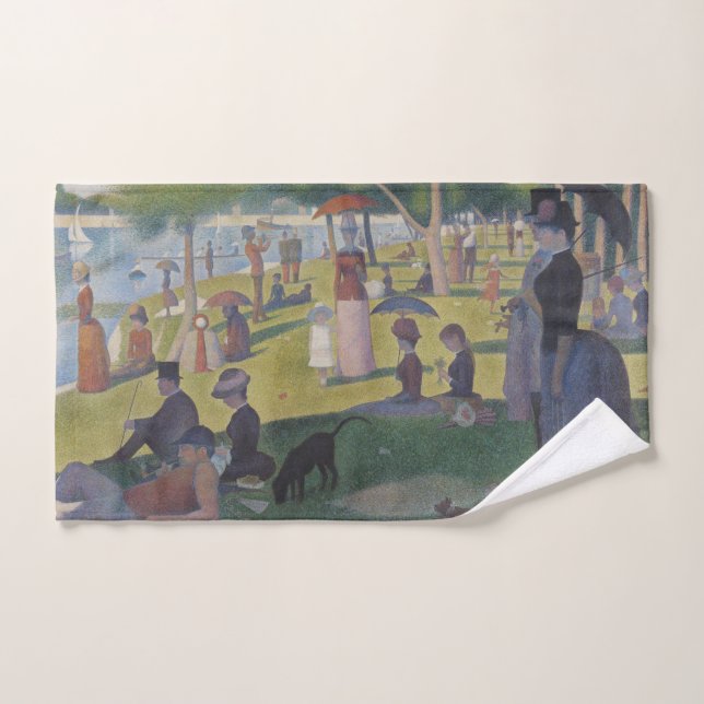 A Sunday on La Grande Jatte, Georges Seurat 1884 Hand Towel (Hand Towel)