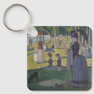 A Sunday on La Grande Jatte, Georges Seurat 1884 Key Ring