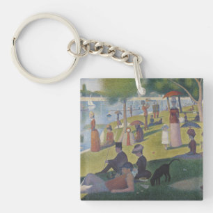 A Sunday on La Grande Jatte, Georges Seurat 1884 Key Ring