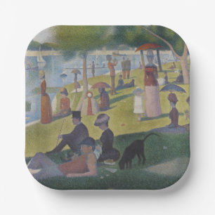 A Sunday on La Grande Jatte, Georges Seurat 1884 Paper Plate
