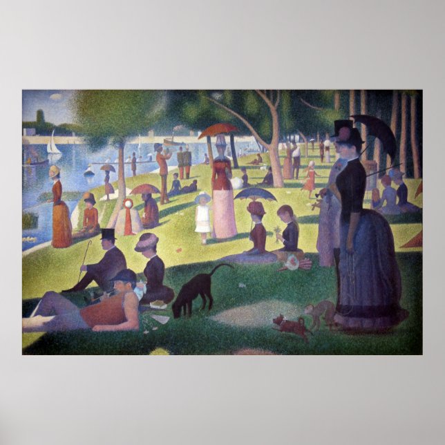 A Sunday on La Grande Jatte - Georges Seurat 1884 Poster (Front)