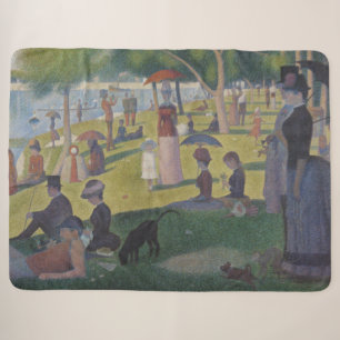 A Sunday on La Grande Jatte, Georges Seurat 1884 Sherpa Blanket