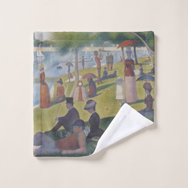 A Sunday on La Grande Jatte, Georges Seurat 1884 Wash Cloth (Wash Cloth)
