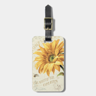 A Sunflower in Full Bloom Luggage Tag