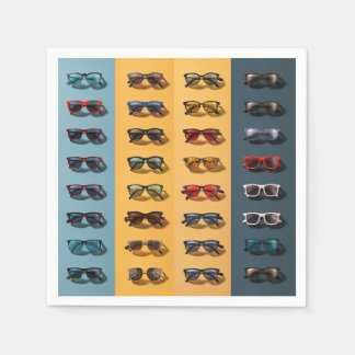 A sunglasses pattern design, napkin