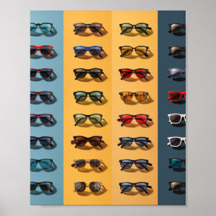 A sunglasses pattern design, poster