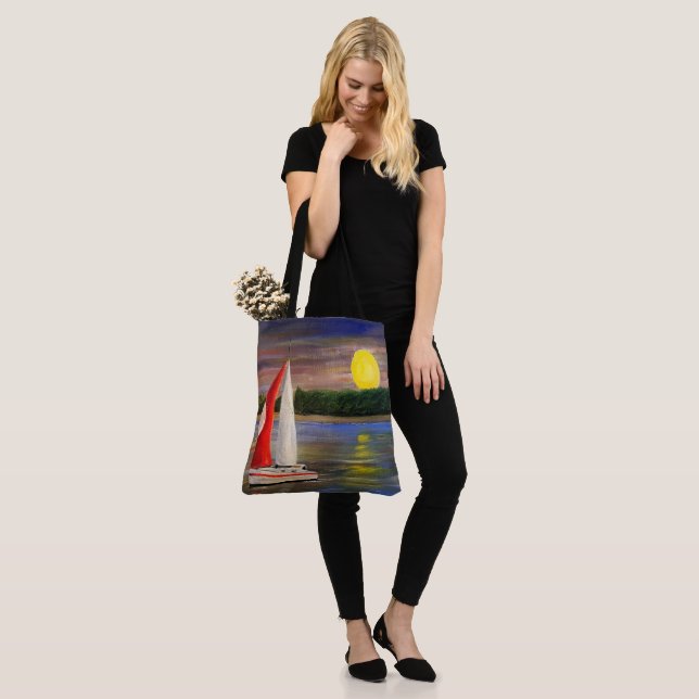 A Sunset Sail, by Gary Poling Tote Bag (On Model)