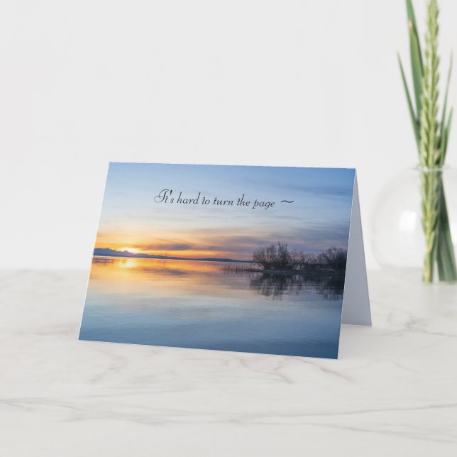 A SUNSET SYMPATHY CARD (Front)