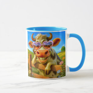 A super cool cow mug