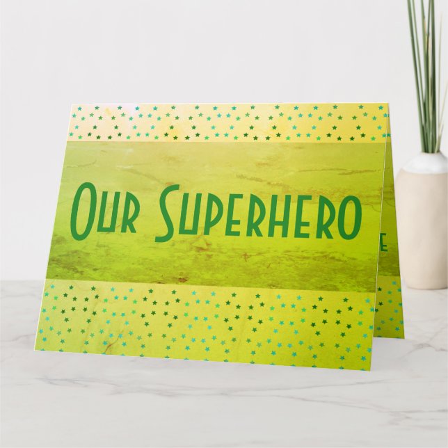 A Superhero Thank You Card (Front)