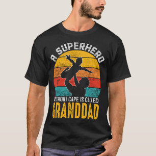 A Superhero Without Cape Is Called GRANDDAD Vintag T-Shirt