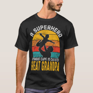 A Superhero Without Cape Is Called GREAT GRANDPA V T-Shirt