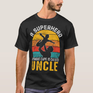 A Superhero Without Cape Is Called UNCLE Vintage T-Shirt