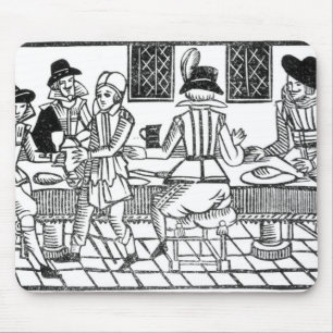 A Supper Party, a 'Book of Roxburghe Ballads' Mouse Mat