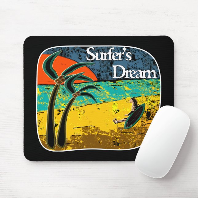 A surfer's dream  mouse mat (With Mouse)