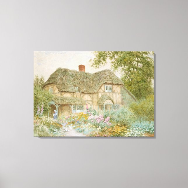 A Surrey Cottage Canvas Print (Front)