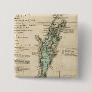A Survey of Lake Champlain 15 Cm Square Badge
