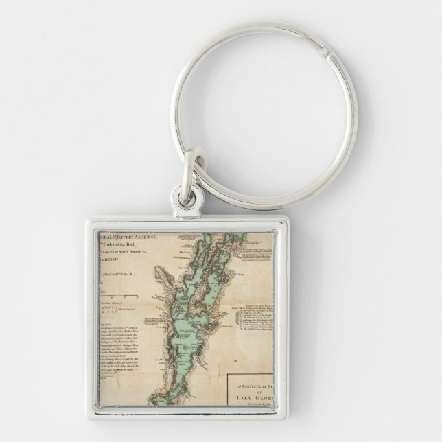A Survey of Lake Champlain Key Ring (Front)