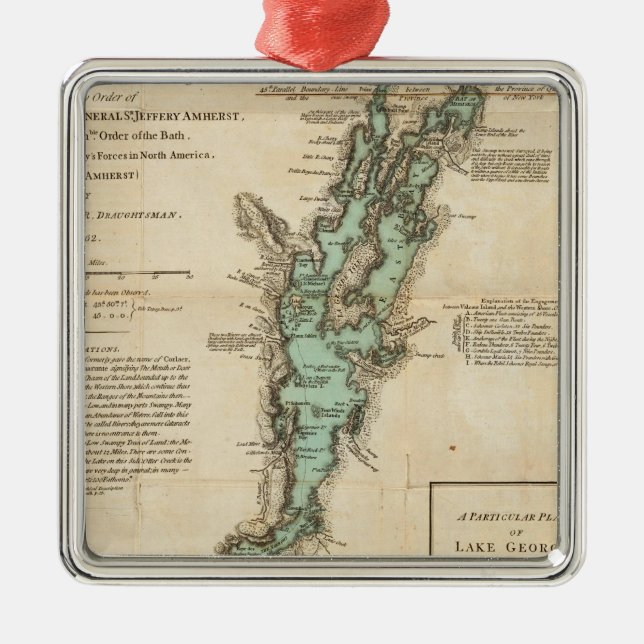 A Survey of Lake Champlain Metal Tree Decoration (Front)